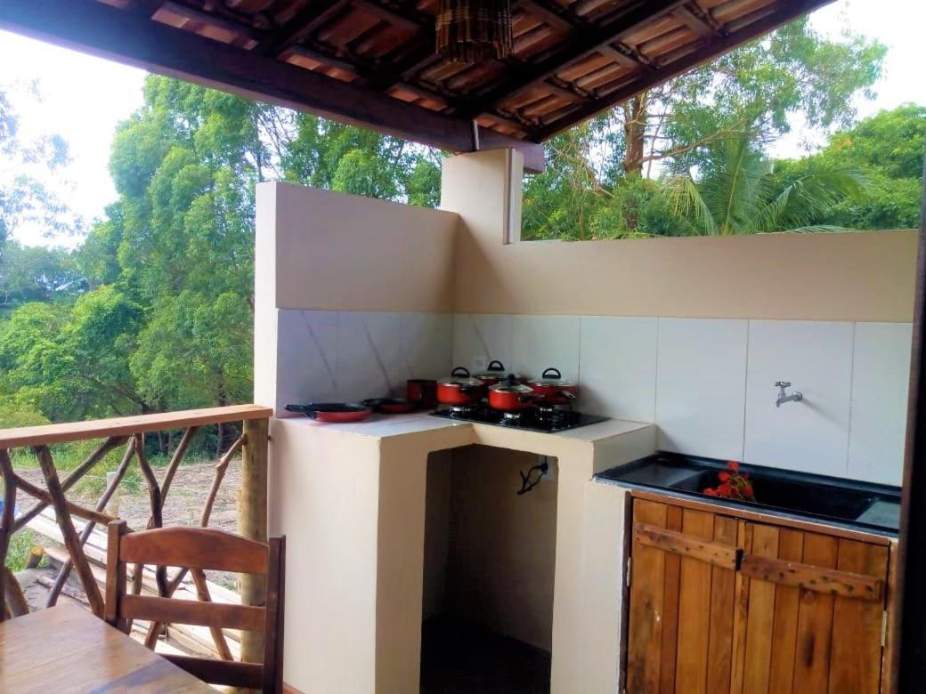 Paraiso Da Falesia Em Cumuruxatiba Com Vista Excepcional Para O Mar Villa ภายนอก รูปภาพ